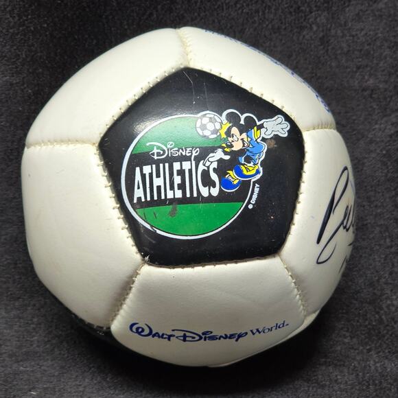 Walt Disney World Athletics Mini Soccer Ball Autographed Collectible - Picture 2 of 8